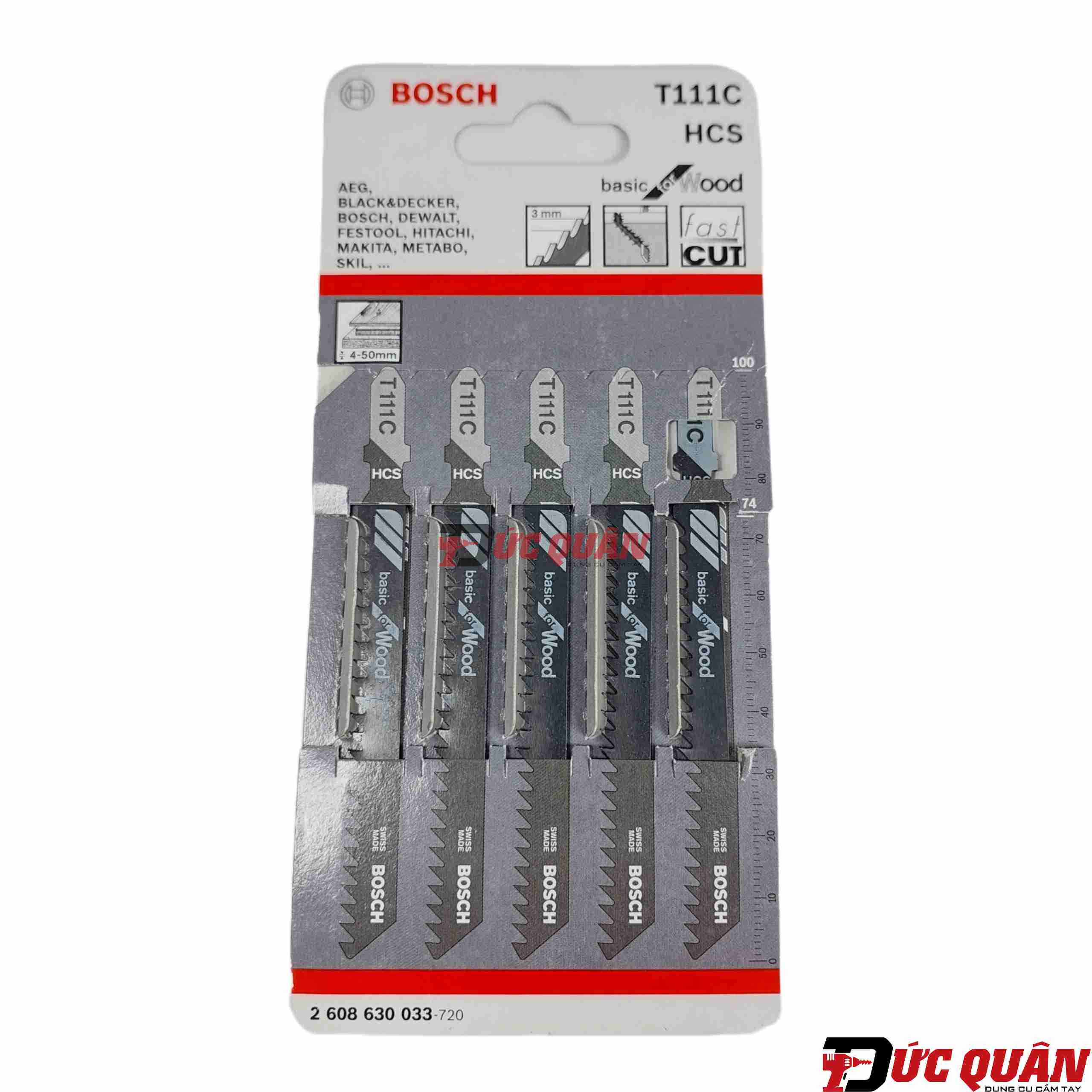 Lưỡi cưa lọng t111c cắt gỗ bosch 2608630033