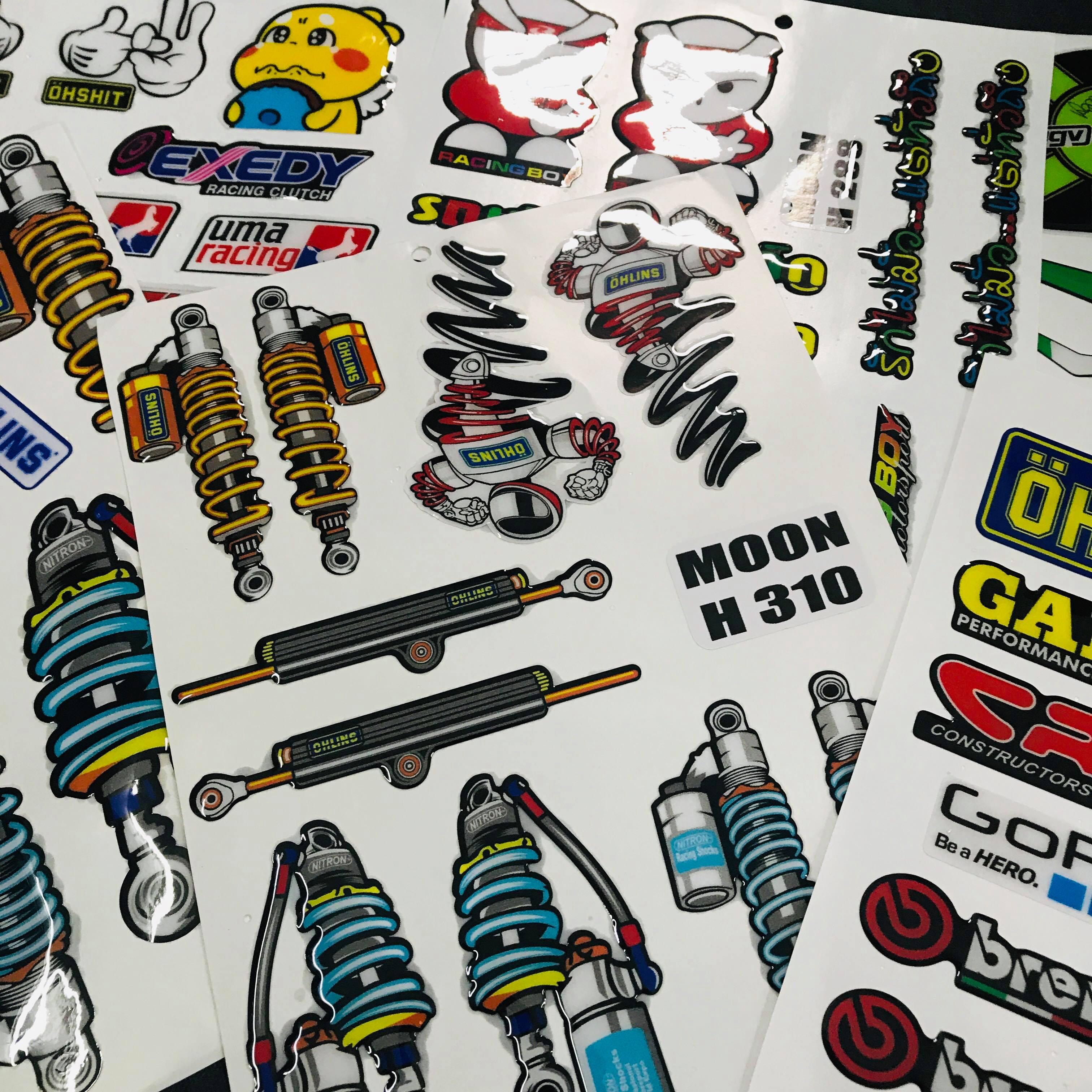 TEM TẤM DÁN XE MÁY ĐỔ KEO SIÊU NÉT (TEM MOTUL)