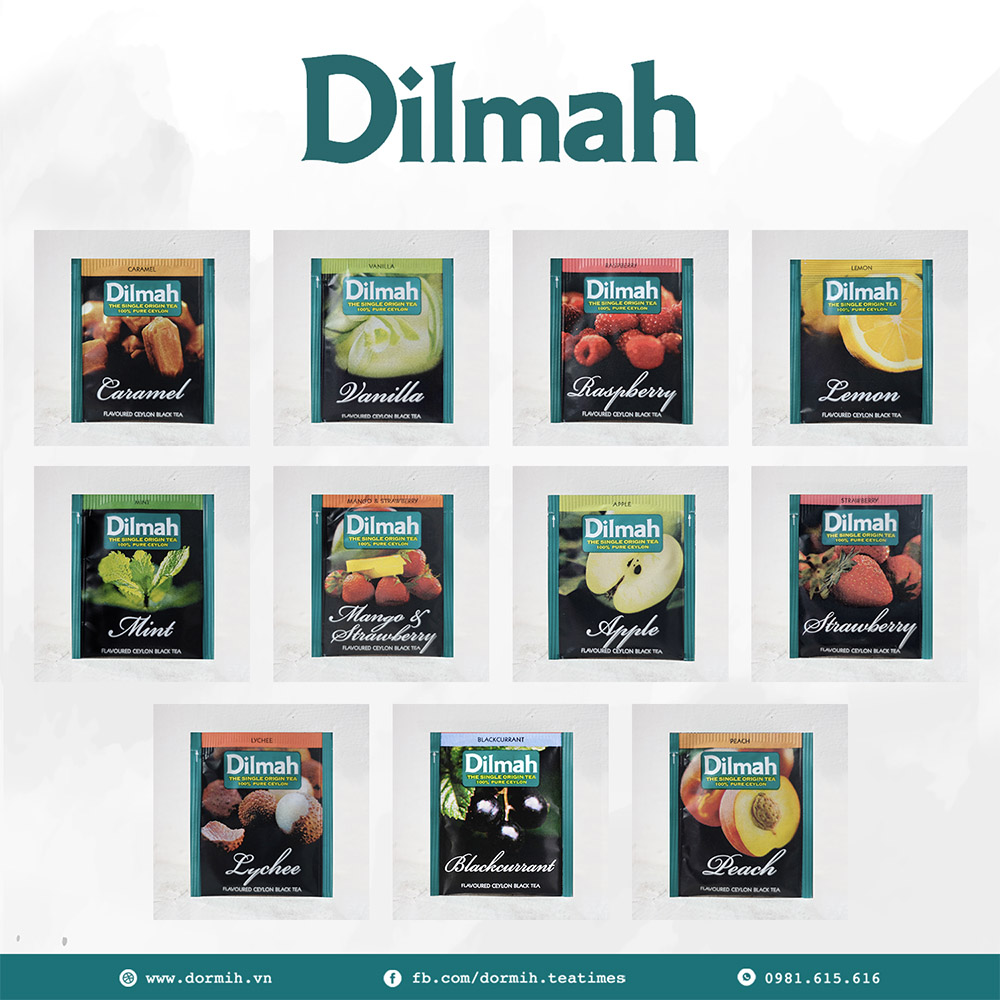 Trà Dilmah túi lọc hương đào (Hộp 20 túi lọc x 1.5g)