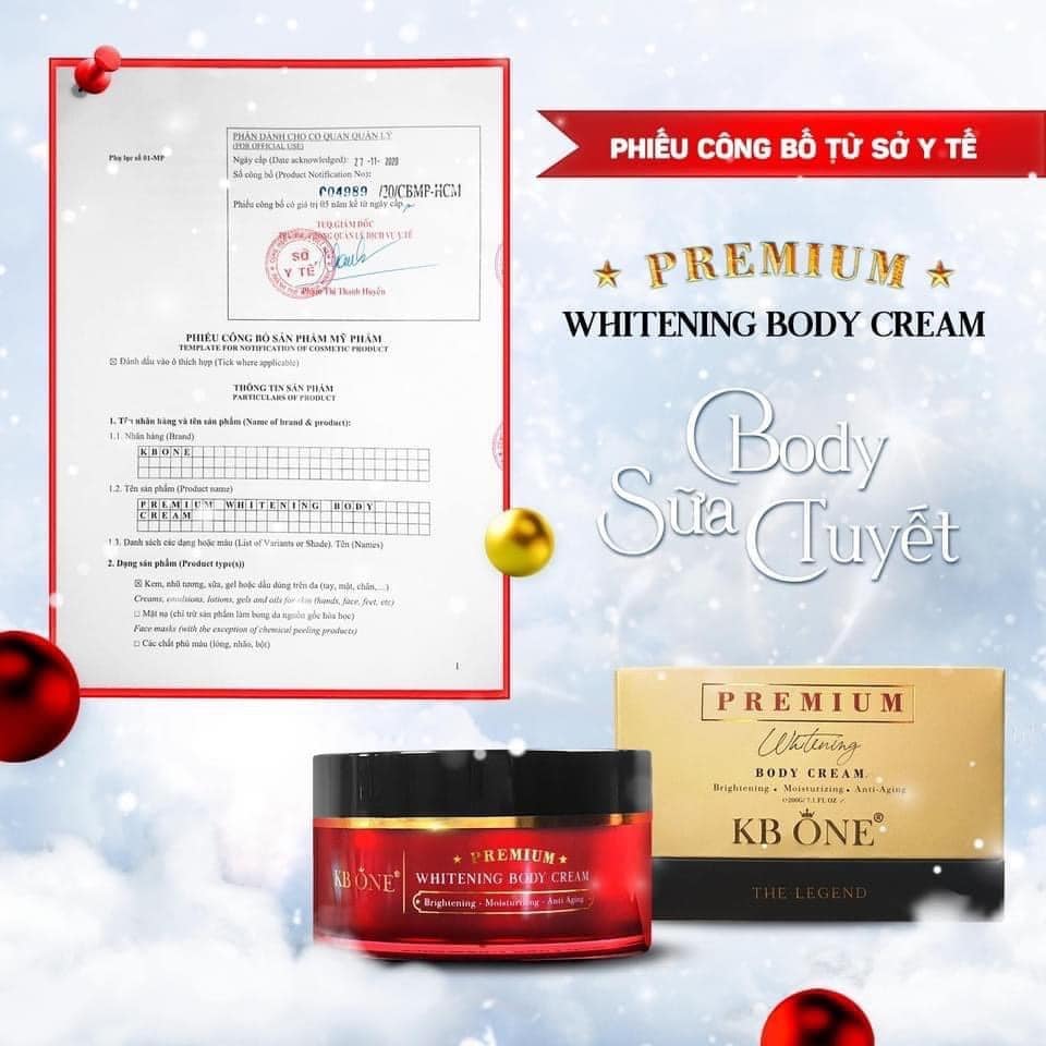 Kem Body Kbone Dưỡng Trắng Hộp 100g