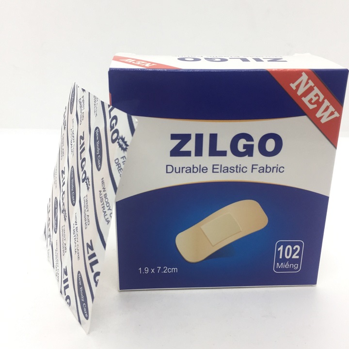 ZILGO durable elastic fabric băng dính cá nhân hộp 102 cái