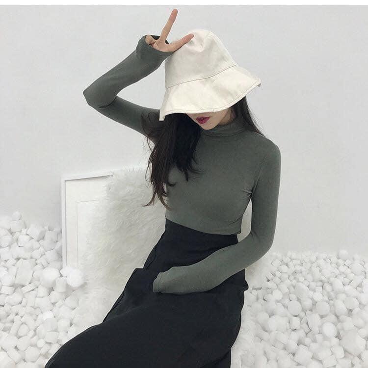 [HCM]AO THUN GÂN CỔ CAO TAY DÀI SIÊU HOT M002