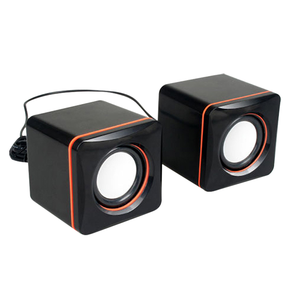 Loa vi tính 2.0 mini dành cho điện thoại, cho máy tính bảng, cho laptop và cho máy tính để bàn