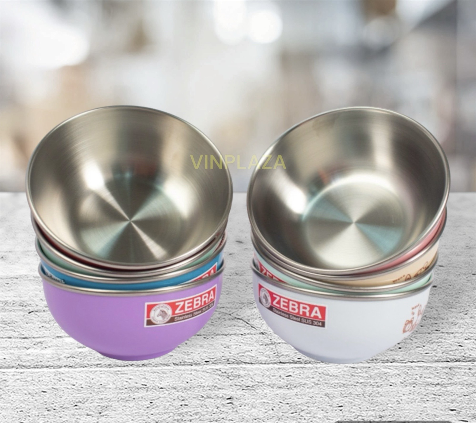 [HCM]Chén Inox ZEBRA THAILAN hai lớp 11cm - 124002