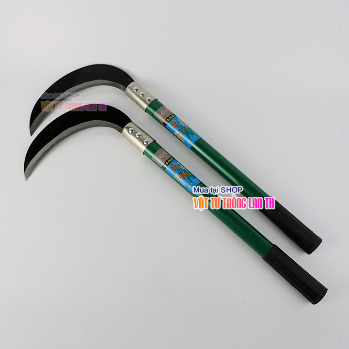 Liềm phát cỏ lưỡi Mangan hàng nhập cán dài 40cm