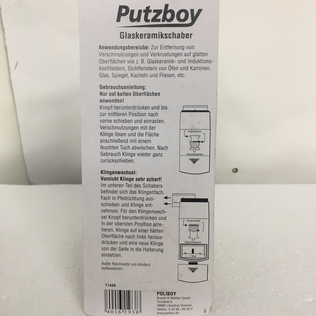 Dao Putzboy vệ sinh mặt bếp từ, bếp điện Đức