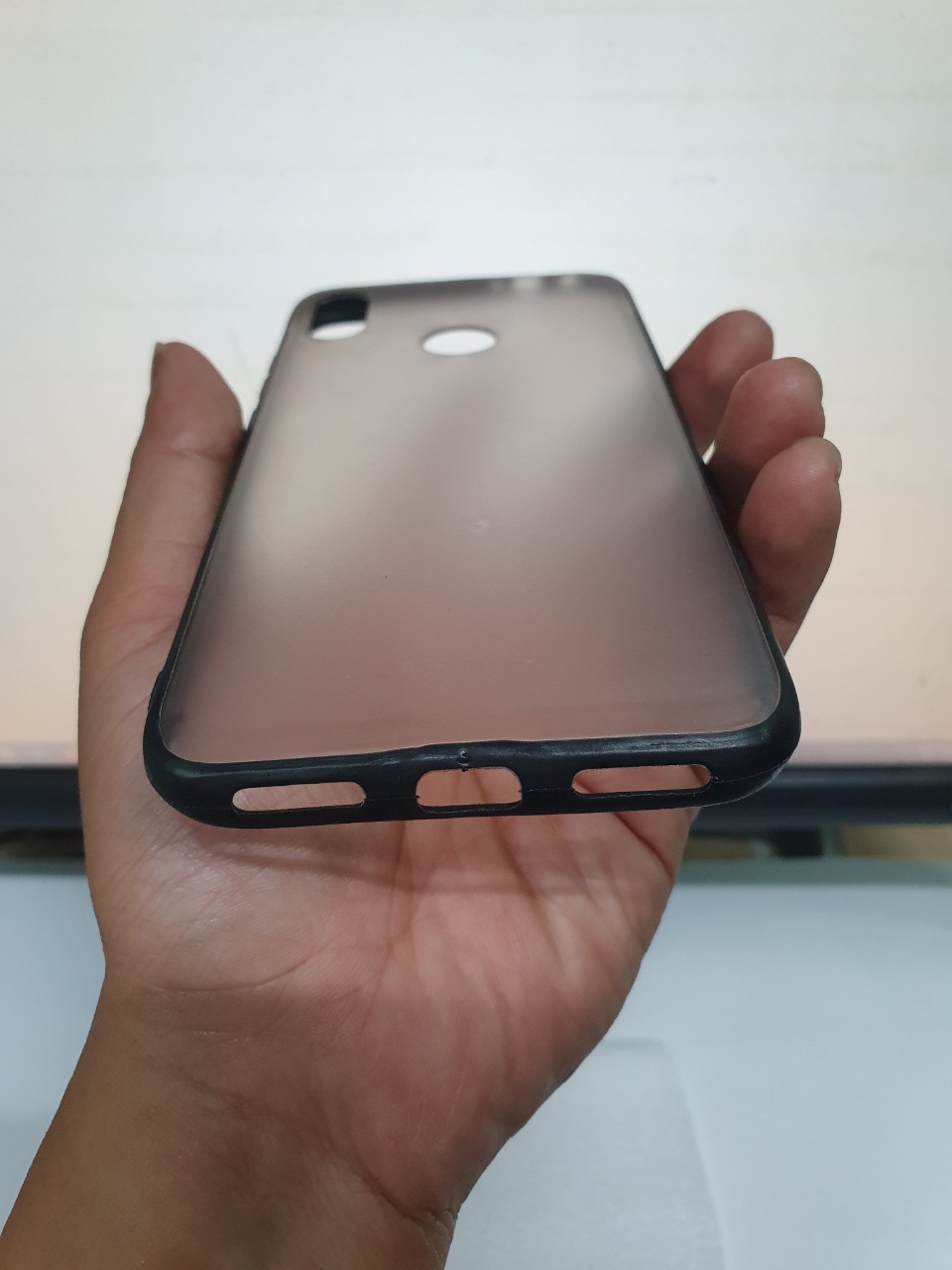 [HCM]ốp lưng xiaomi redmi note 7 trong nhám viền dẻo đen