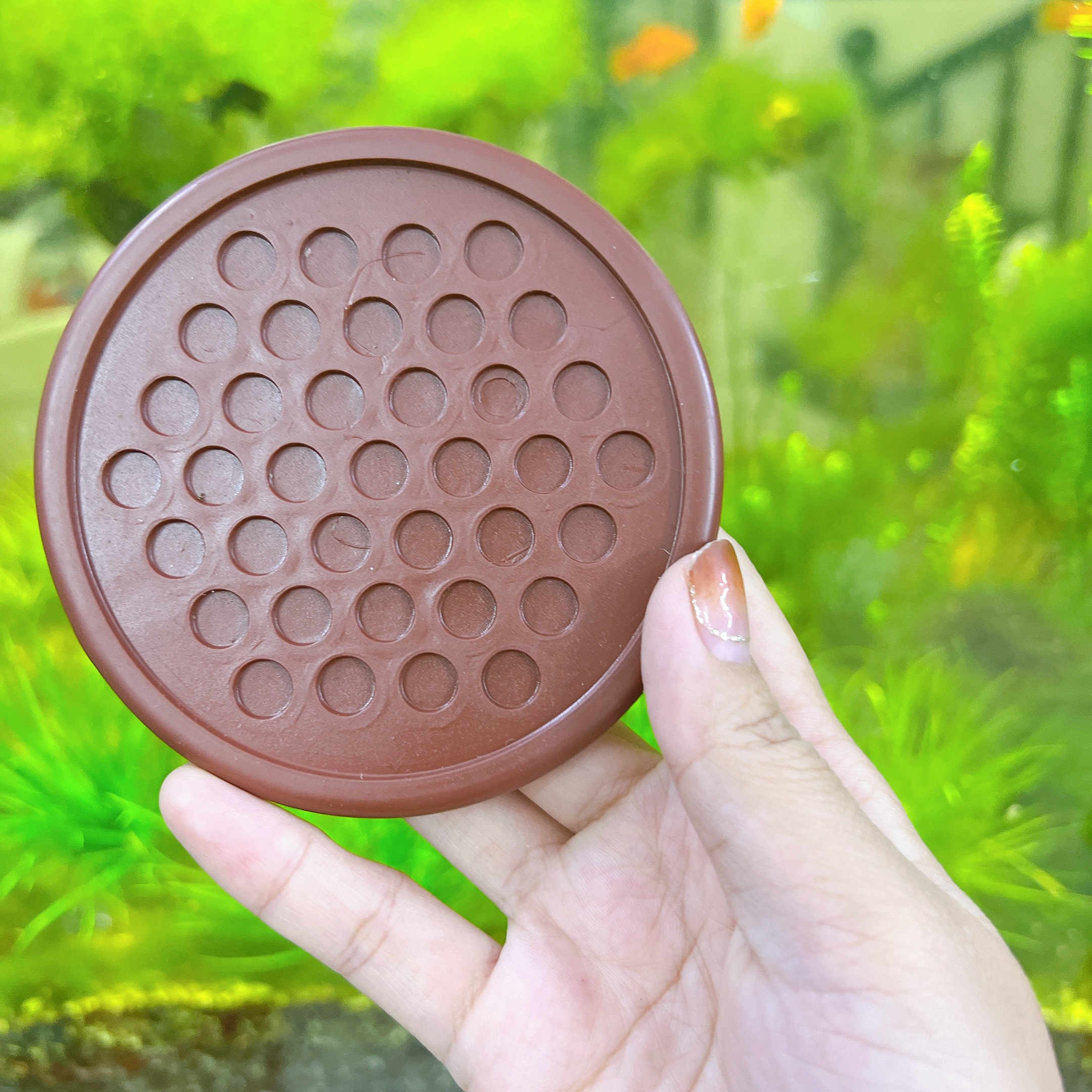 Đế lót ly nhựa dẻo rico cao cấp 9cm - lót ly tổ ong tròn