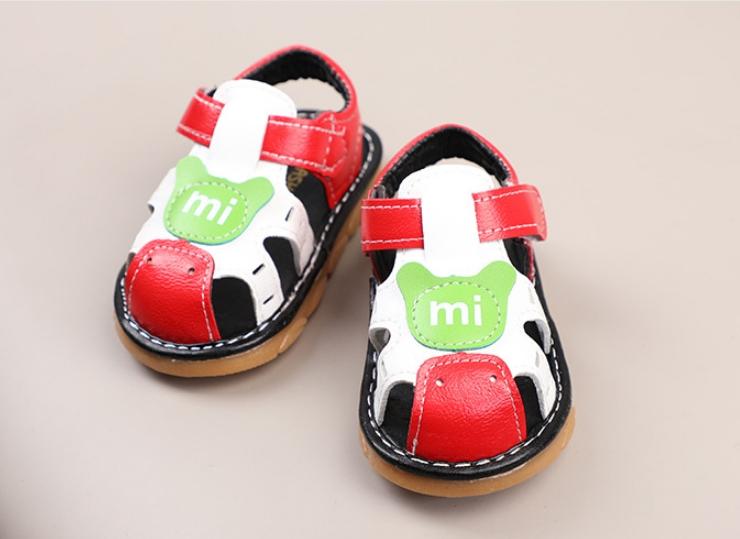 Dép sandal rọ gấu MI cho bé tập đi