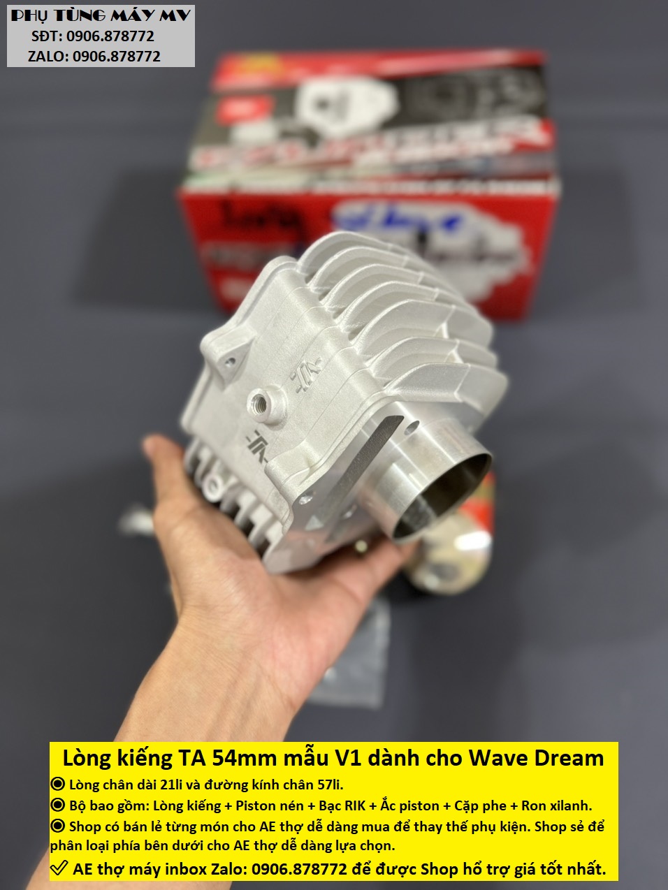 Lòng TA V1 54mm dành cho xe DREAM WAVE