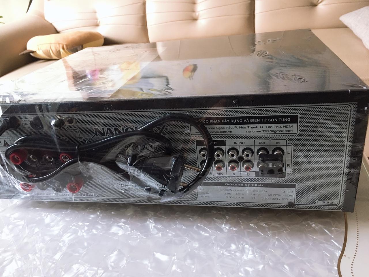 Amply karaoke NANOMAX SA-333XB (12 SÒ) kết nối bluetooth