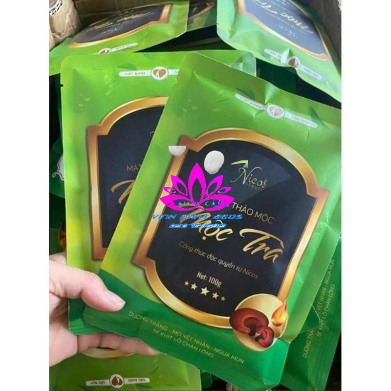 Mặt nạ mộc trà nicos - mộc đông y gia truyền thanh nhi