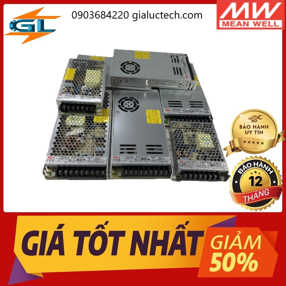 Nguồn tổ ong LRS-350-48 Meanwell (350.4W 48V 7.3A)