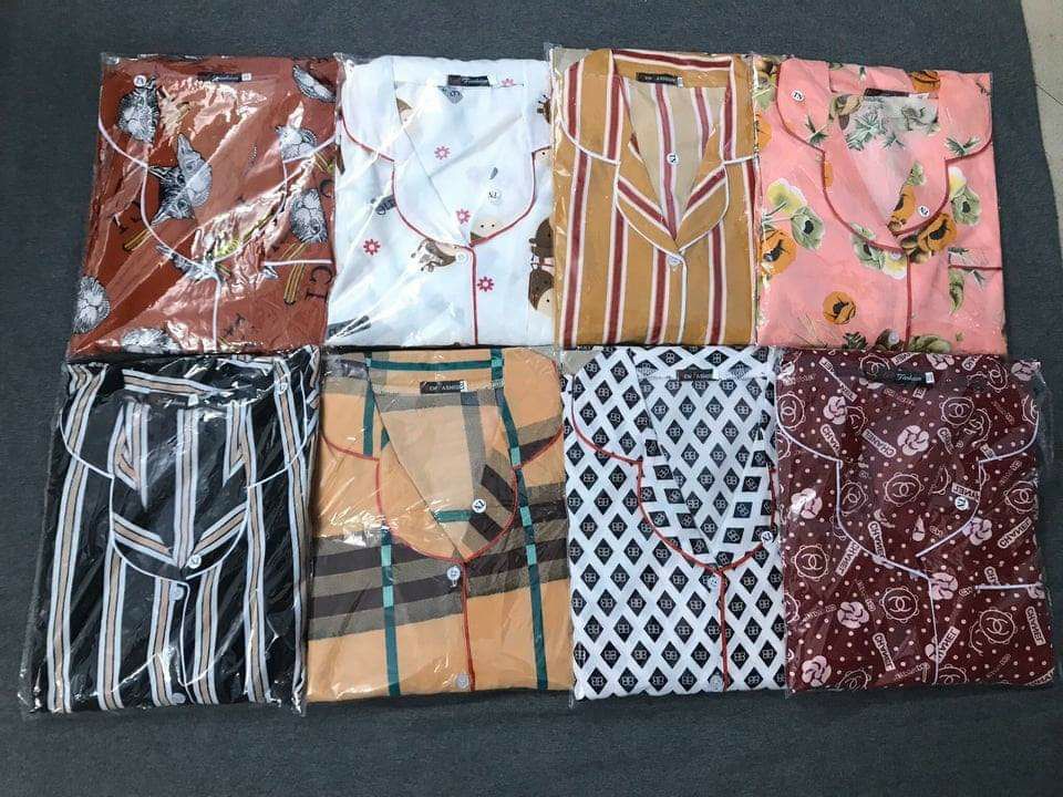 bộ lụa tay ngắn quần dài vs110 vanshop92423