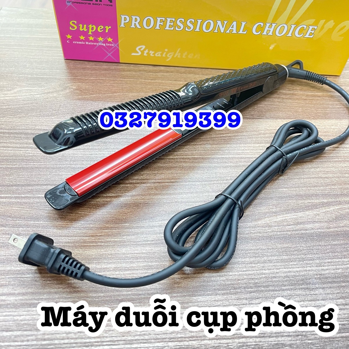 HQ 201 - Máy duỗi cụp phồng cao cấp Hàn Quốc 201, kích thước 30 cm, 5 mức chỉnh nhiệt 140-220 độ, đèn báo, chống dính, thiết kế trẻ trung sang trọng