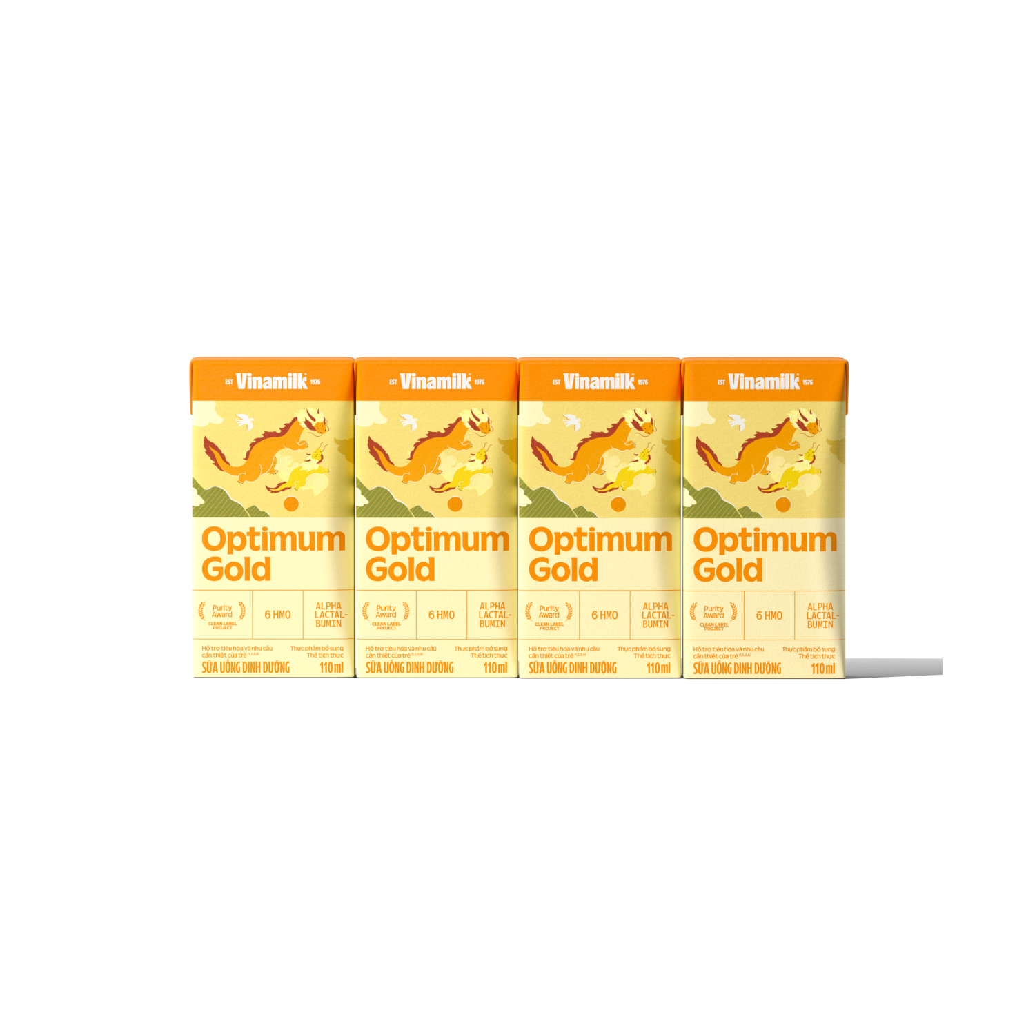 Thùng 48 Hộp Sữa Bột Pha Sẵn Vinamilk Optimum Gold 110ml