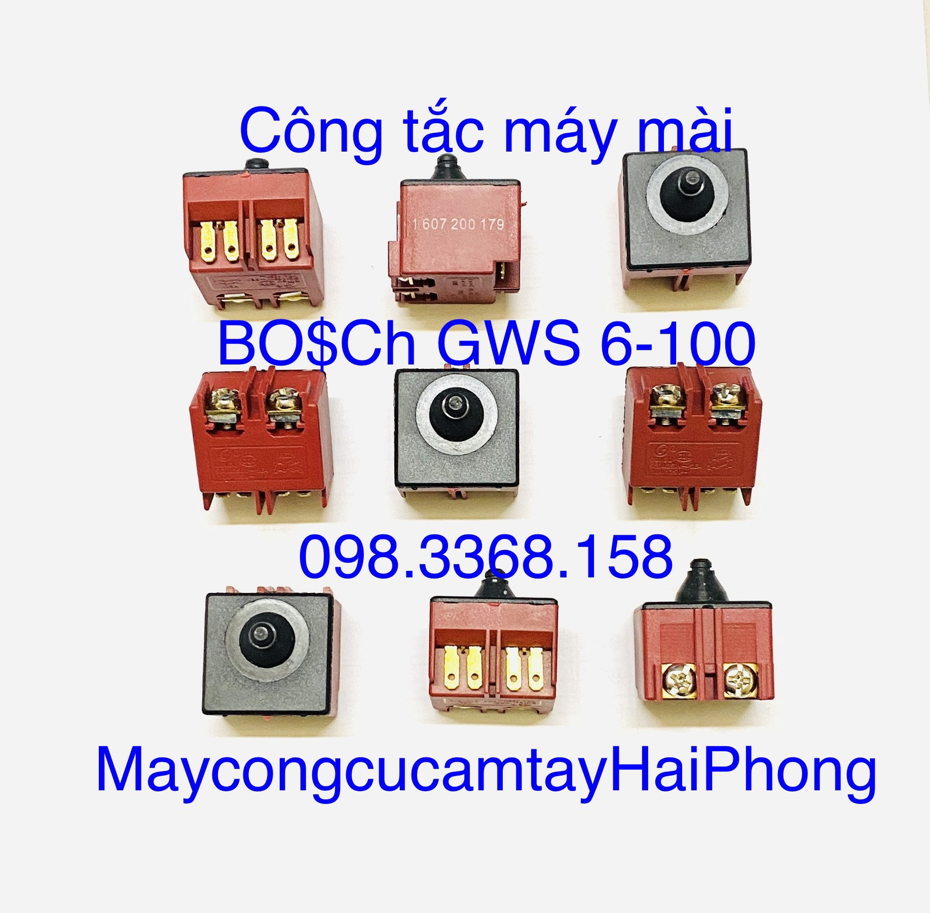 CÔNG TẮC MÁY MÀI BO.S.CH GWS6-100 SIN ( BỘ CÀNG + NÚM GẠT + CÔNG TẮC )