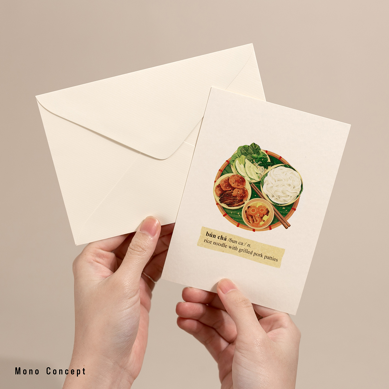 Postcard món ăn Việt Nam