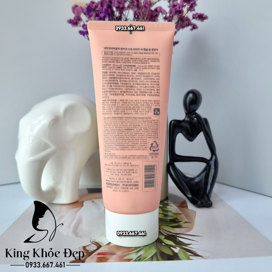 [HCM]Sửa Rửa Mặt Nature Republic Collagen Dream Foam Cleanser