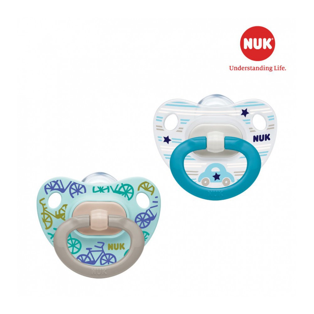 (Chính hãng) Bộ 2 ty giả NUK Silicone Classic ( Có bán lẻ )
