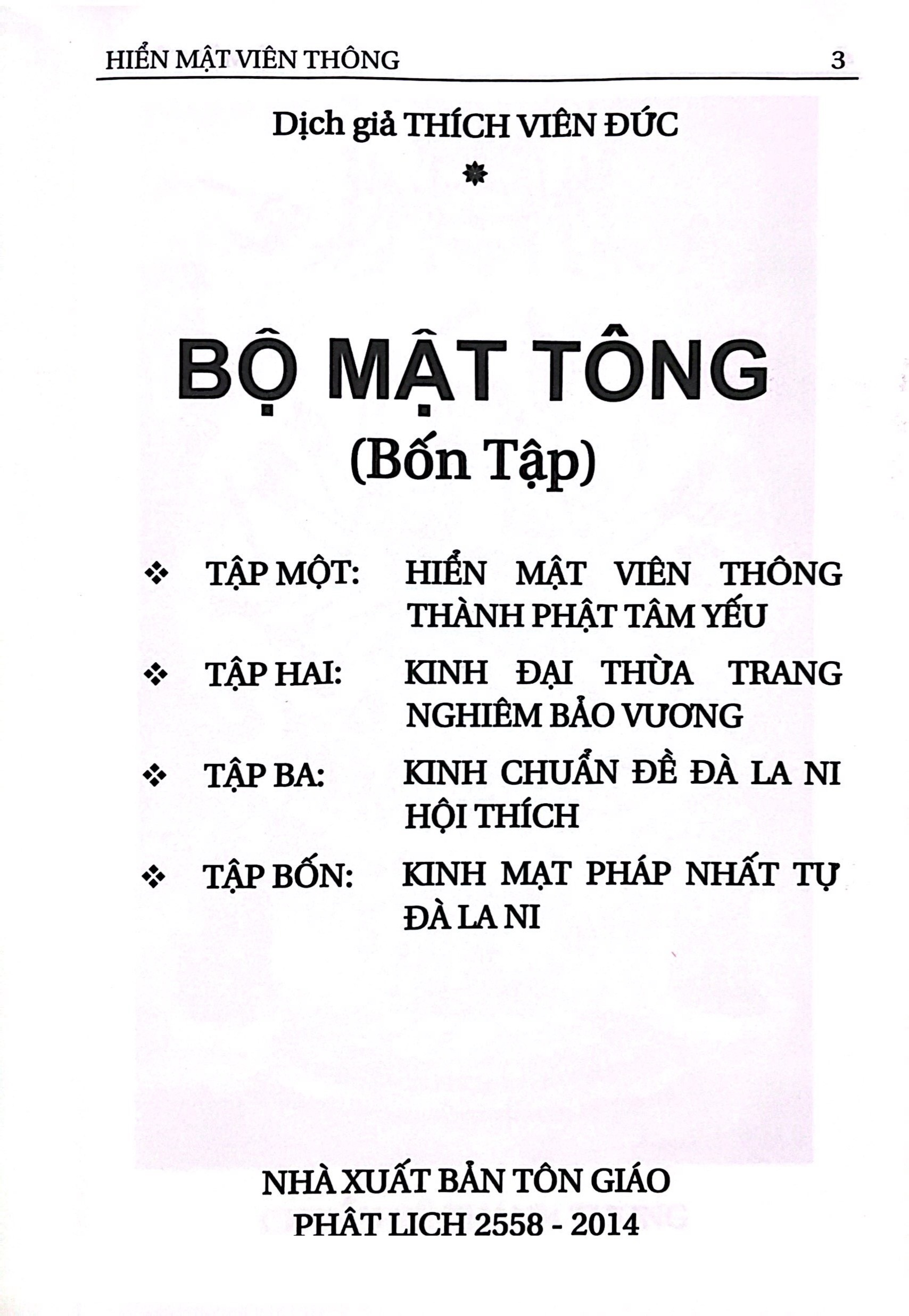 Sách - Bộ Mật Tông -  QB - Newshop
