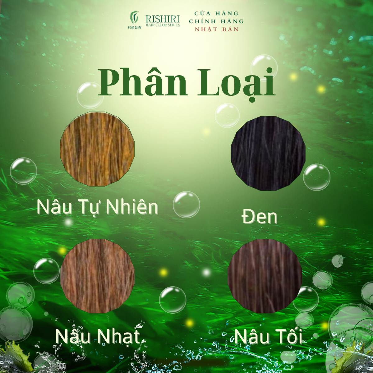 Dầu Gội Phủ Bạc Thiên Nhiên Nhật Bản RISHIRI 200ml