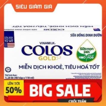 Thùng 48 hộp sữa bột pha sẵn vinamilk colos gold 110ml