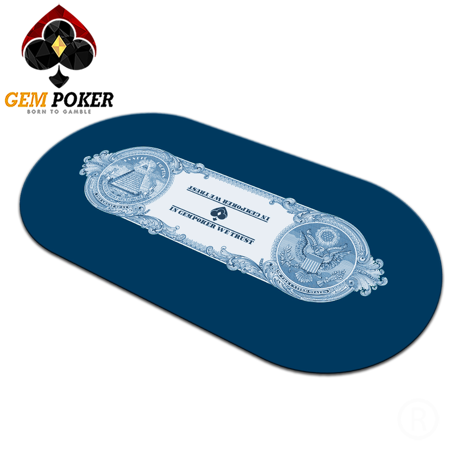[HCM]THẢM OVAL POKER GEM DOLAR® CAO CẤP