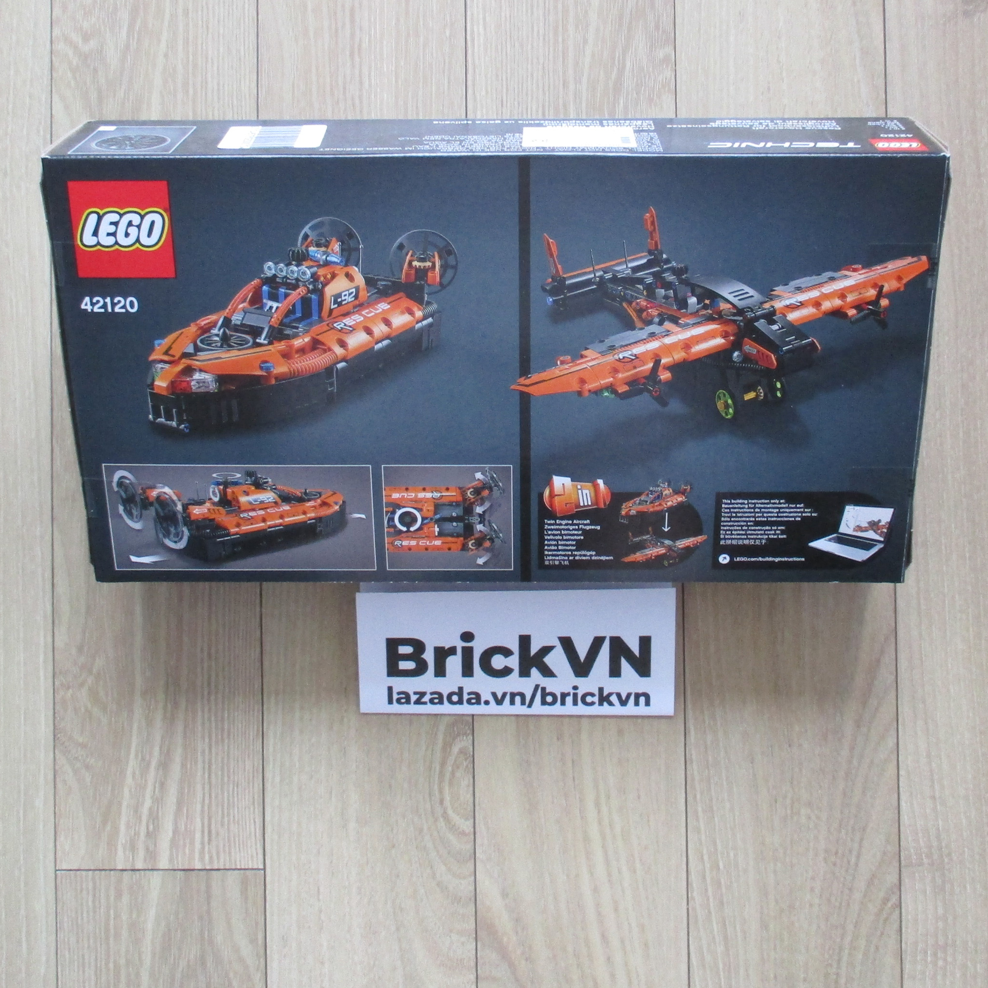 LEGO Technic Rescue Hovercraft 42120 Model Building Kit; This Awesome Toy Hovercraft Makes A Great Gift for Any Occasion, New 2021 (457 Pieces) (New Sealed, Genuine LEGO)