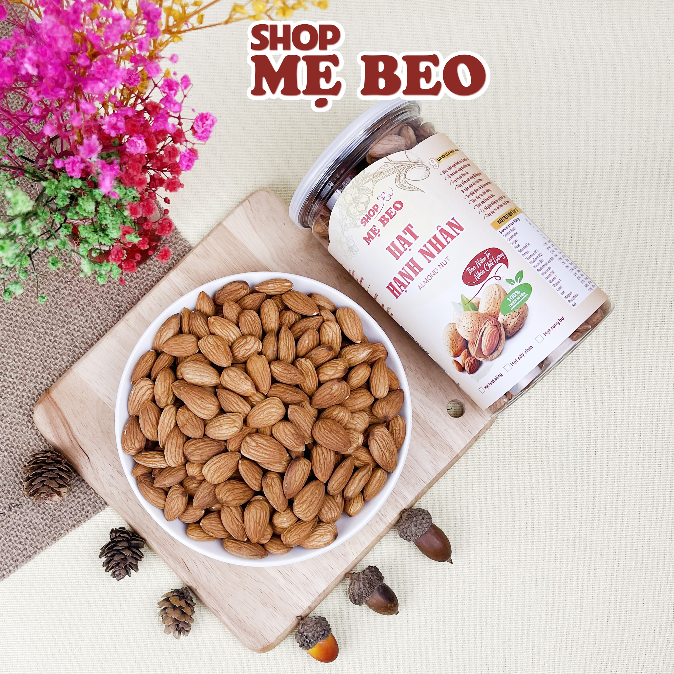 Hạt Hạnh Hạnh Nhân Nhập Khẩu Shop Mẹ Beo
