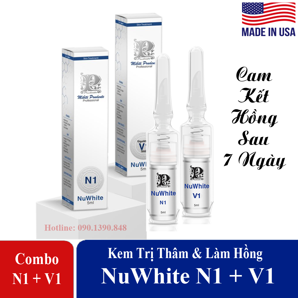 Combo Hồng Ti NuWhite N1 + Hồng Bikini Giga White V1