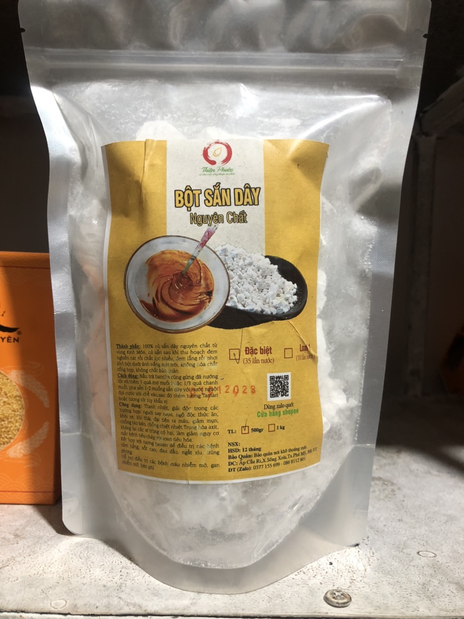 Bột sắn dây lọc 35 lần nước theo PP Ohsawa gói 500g