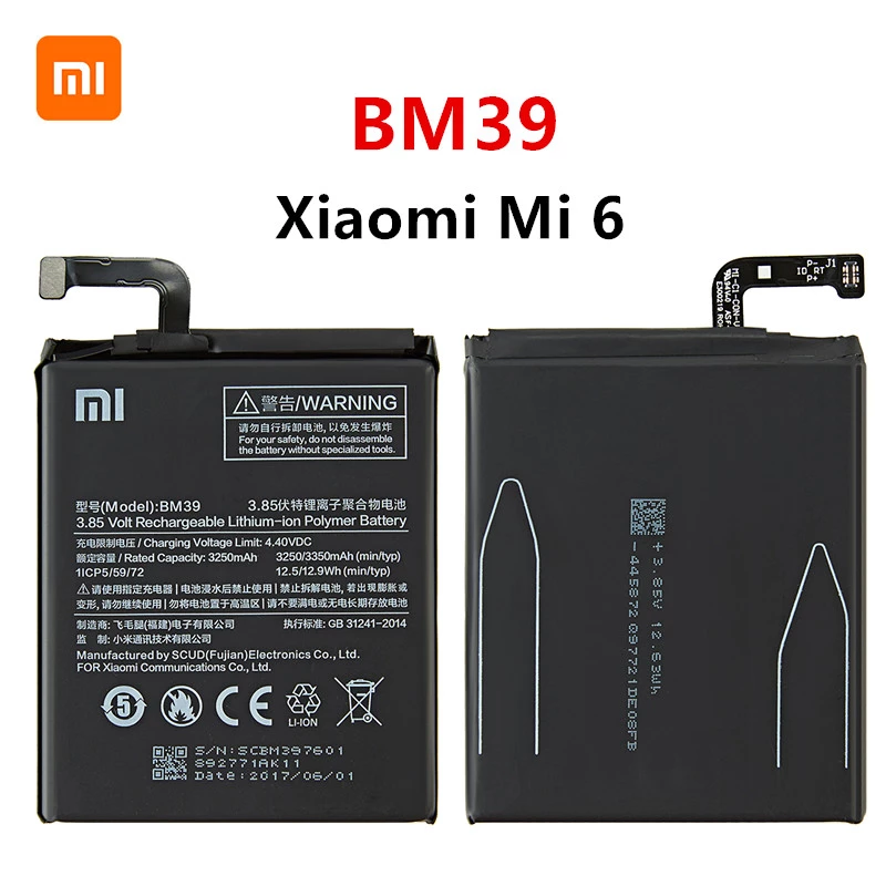[Bảo hành đổi mới] Pin Xiaomi Mi6 Mi 6 BM39 giao hàng hỏa tốc