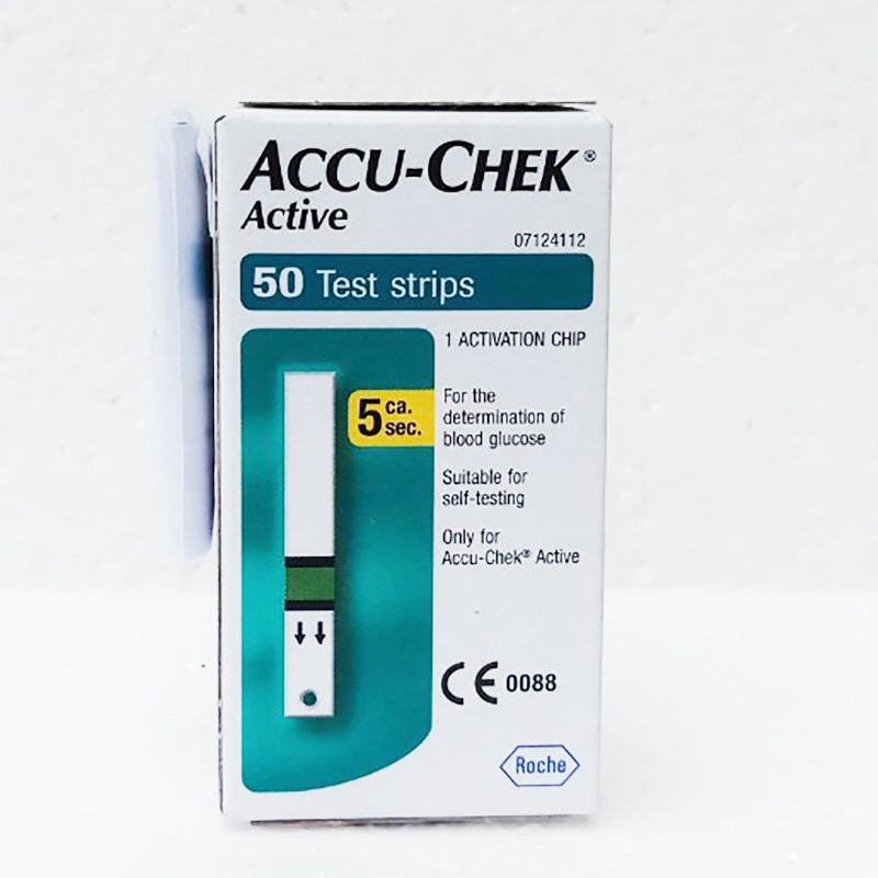 [HCM][ CHÍNH HÃNG ] Que Thử Đường Huyết Accu Chek Active Hộp 50 Que