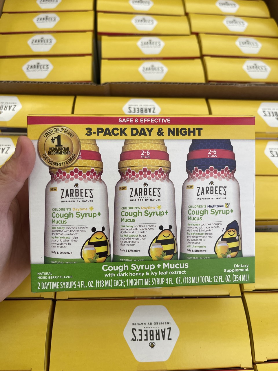 {Mẫu mới} SIRO HO ZARBEE'S MỸ (2 ngày + 1 đêm) 118ML, DATE 7/2024
