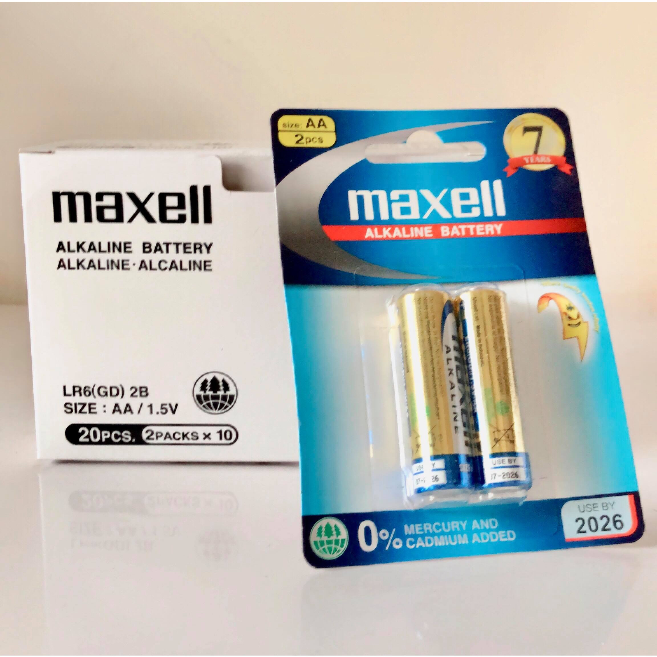Combo 5 Boxes of 100 Alkaline Batteries 2A for Watch / 3A for Remote Genuine Maxell Good Type