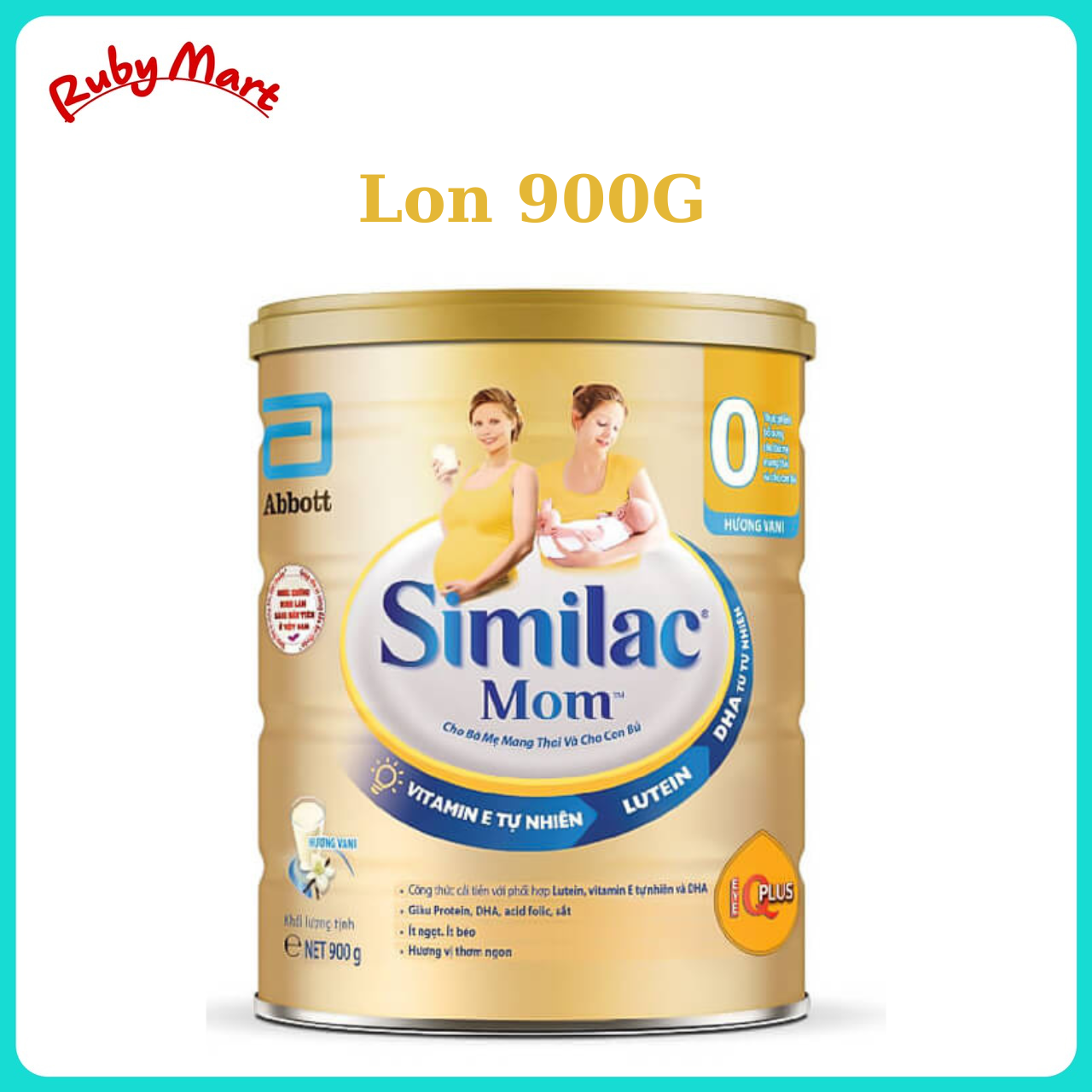 [Date 2.2025] Sữa bầu Similac Mom 900g hương Vani