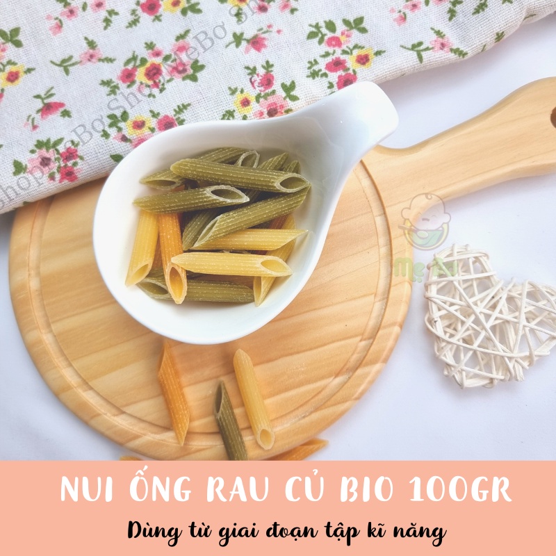 NUI ỐNG RAU CỦ HỮU CƠ 500g