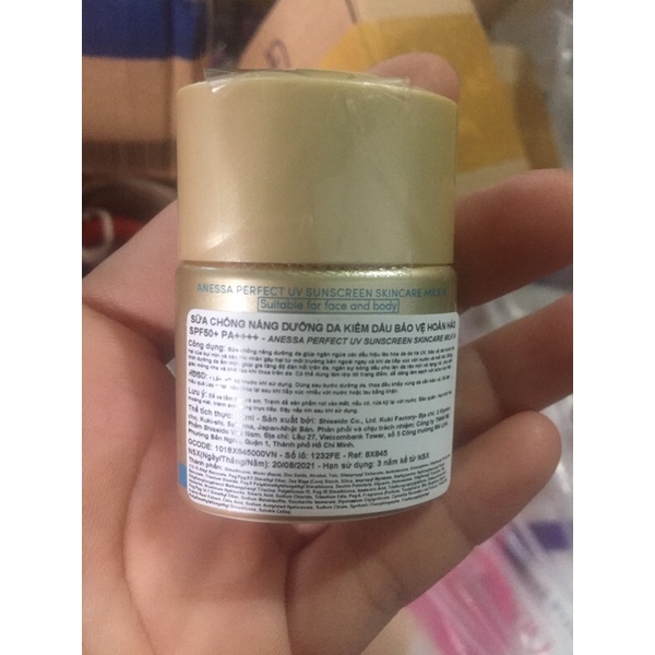 Sữa Chống Nắng Anessa Mini 15ml Chính Hãng