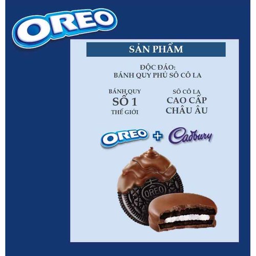 BÁNH OREO PHỦ SOCOLA CADBURY 500G