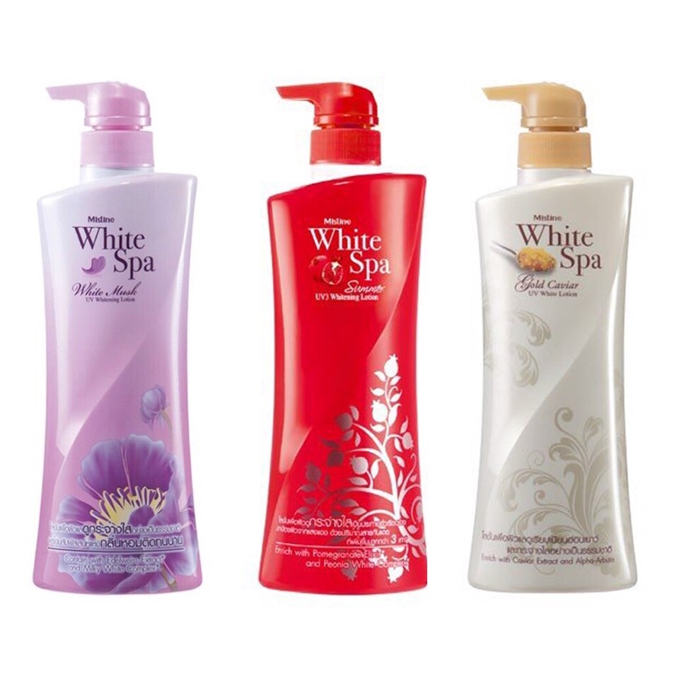 [Chính Hãng] Lotion Dưỡng Trắng Da Mistine White Spa 400ml Thái Lan