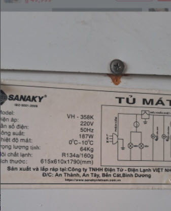 Ron cửa cho tủ mát Sanaky các Model phổ biến