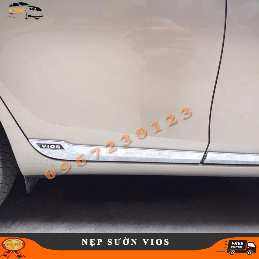 BỘ NẸP SƯỜN TRANG TRÍ VIOS 2014-2018 new