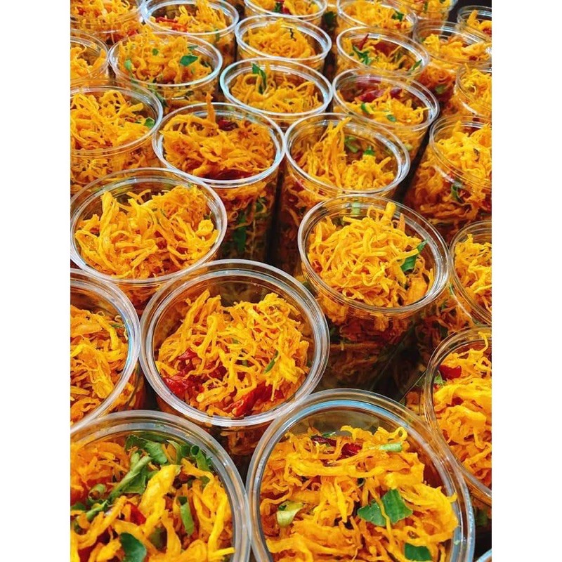 Khô Gà Lá Chanh Đóng Lon pet 300gr