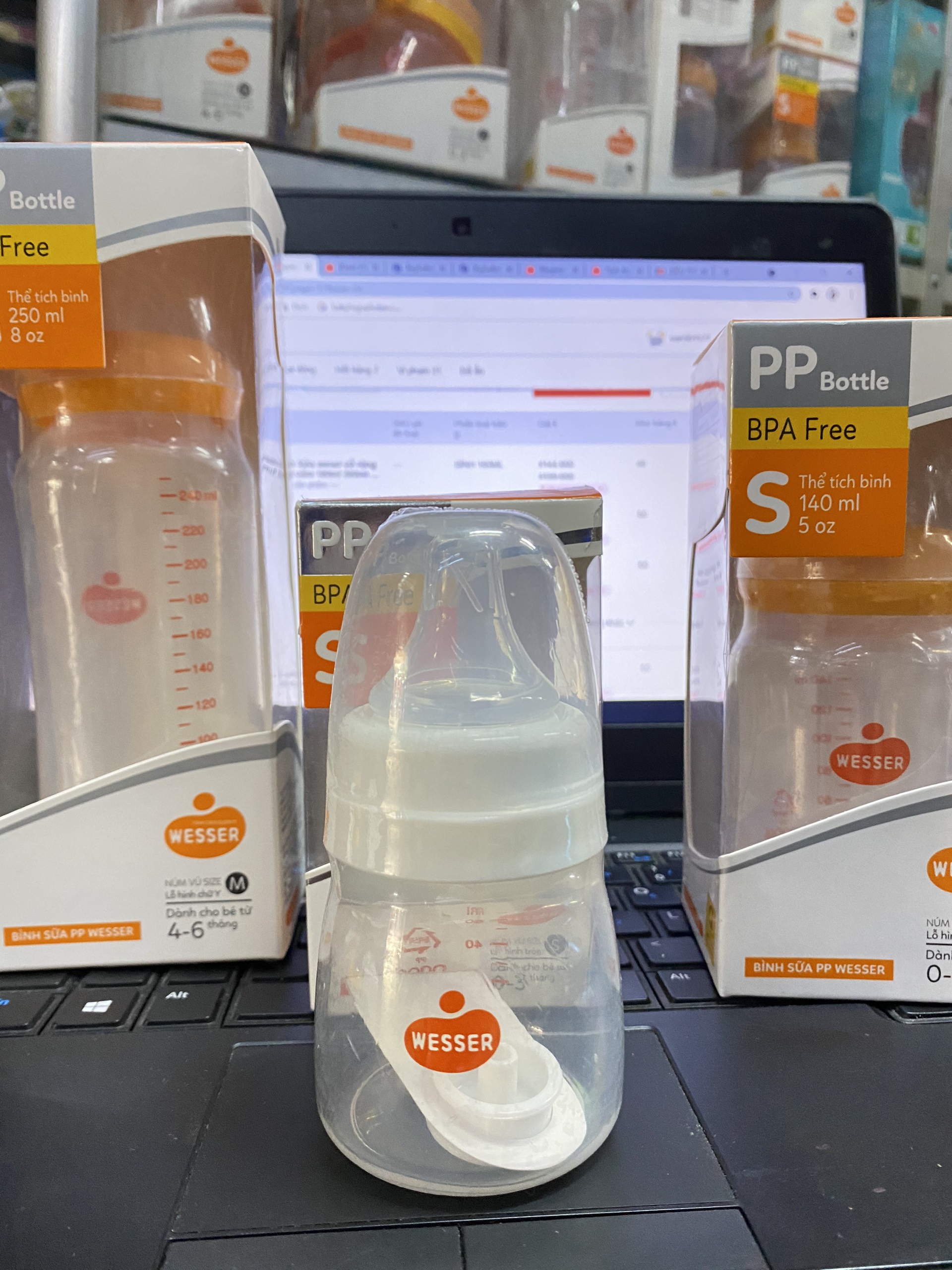 Bình Sữa Wesser PP Cổ Hẹp 60Ml / 120Ml / 250Ml