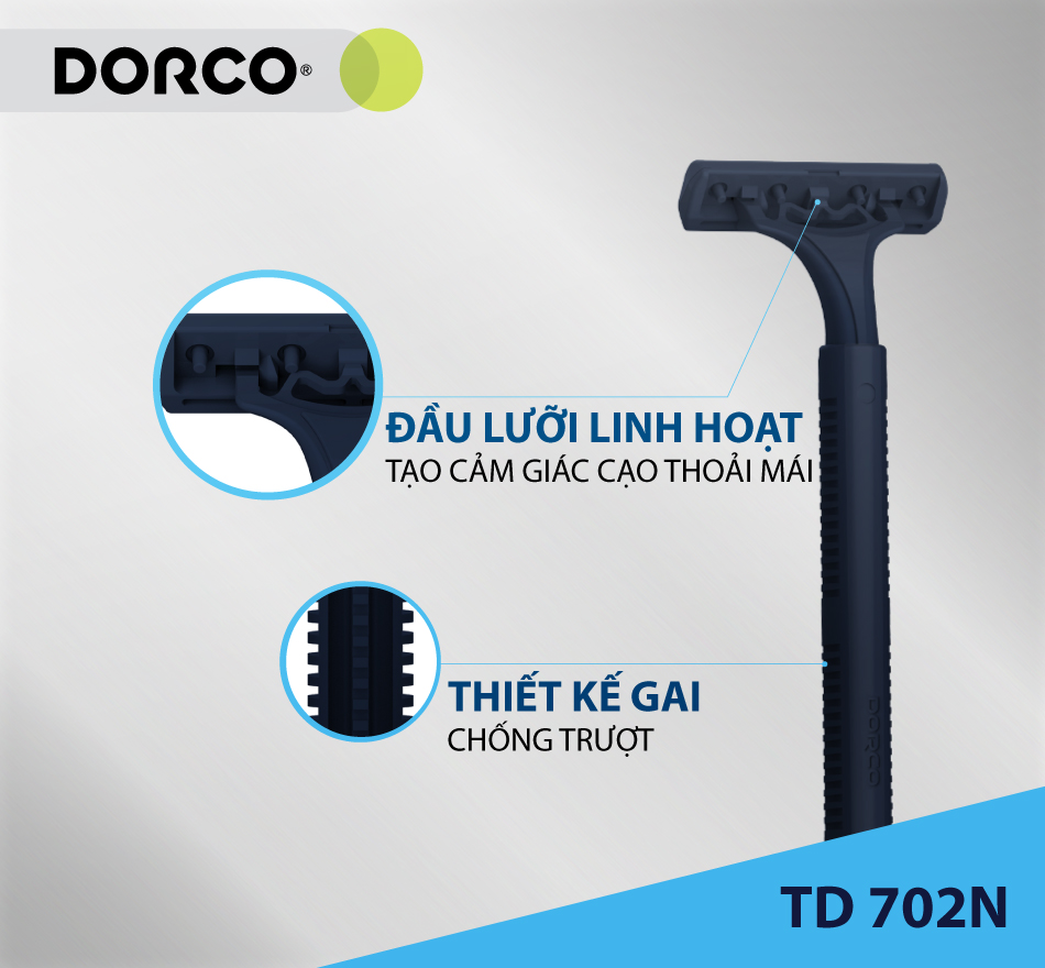 Combo 100 cây dao cạo râu 2 lưỡi DORCO TD 702