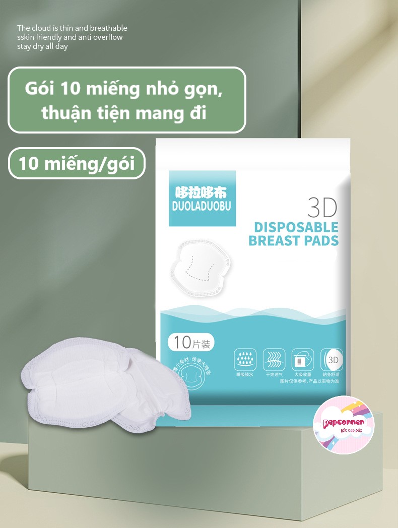 Miếng lót thấm sữa DUOLADUOBU gói 10/24/48/60 miếng
