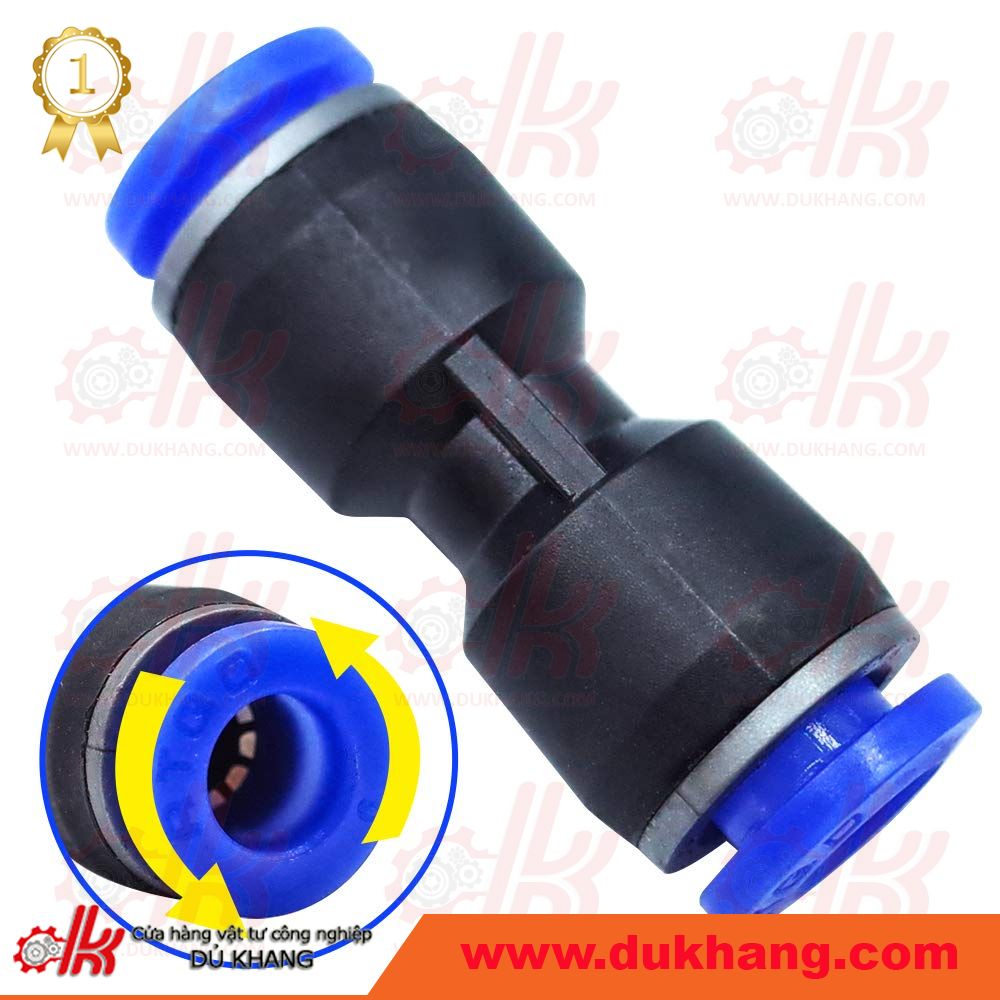 Nối hai đầu ống khí nén PU