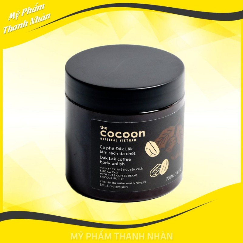 Tẩy da chêt toàn thân Cocoon Dak Lak Coffee Body Polish 200ml, sản phẩm đa dạng, chất lượng tốt, đảm bảo an toàn sức khỏe người sử dụng, inbox để shop tư vấn nhập khẩu