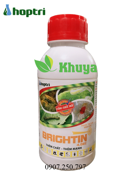 Trừ sâu sinh học Hợp Trí Brightin 4.0EC 400ml Chuyên Sâu Tơ và Sâu Vẽ Bùa